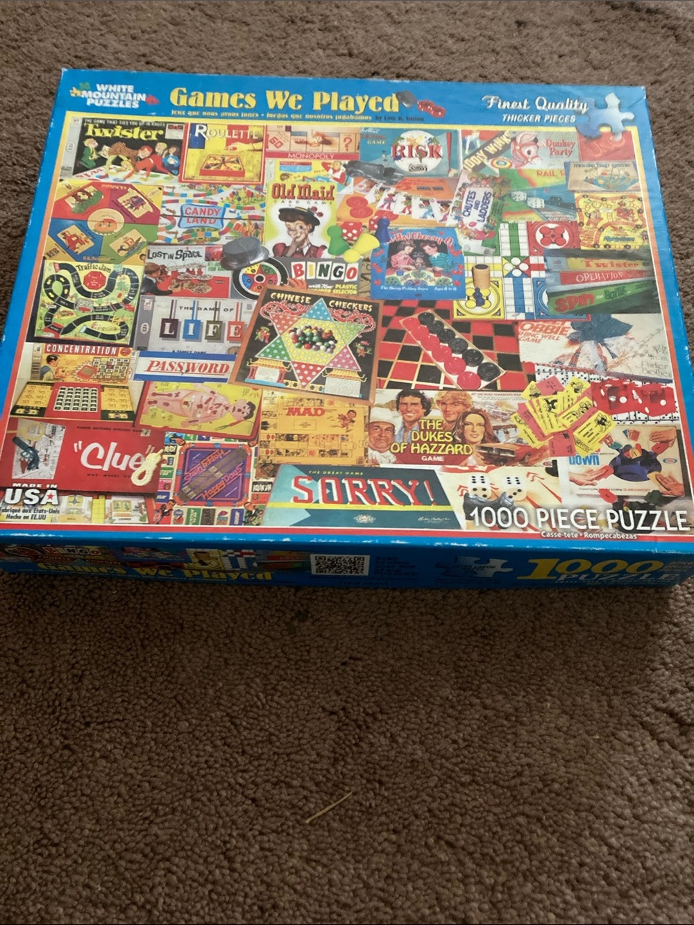 White Mountain Games We Played Puzzle -
1000 pieces thicker larger pieces